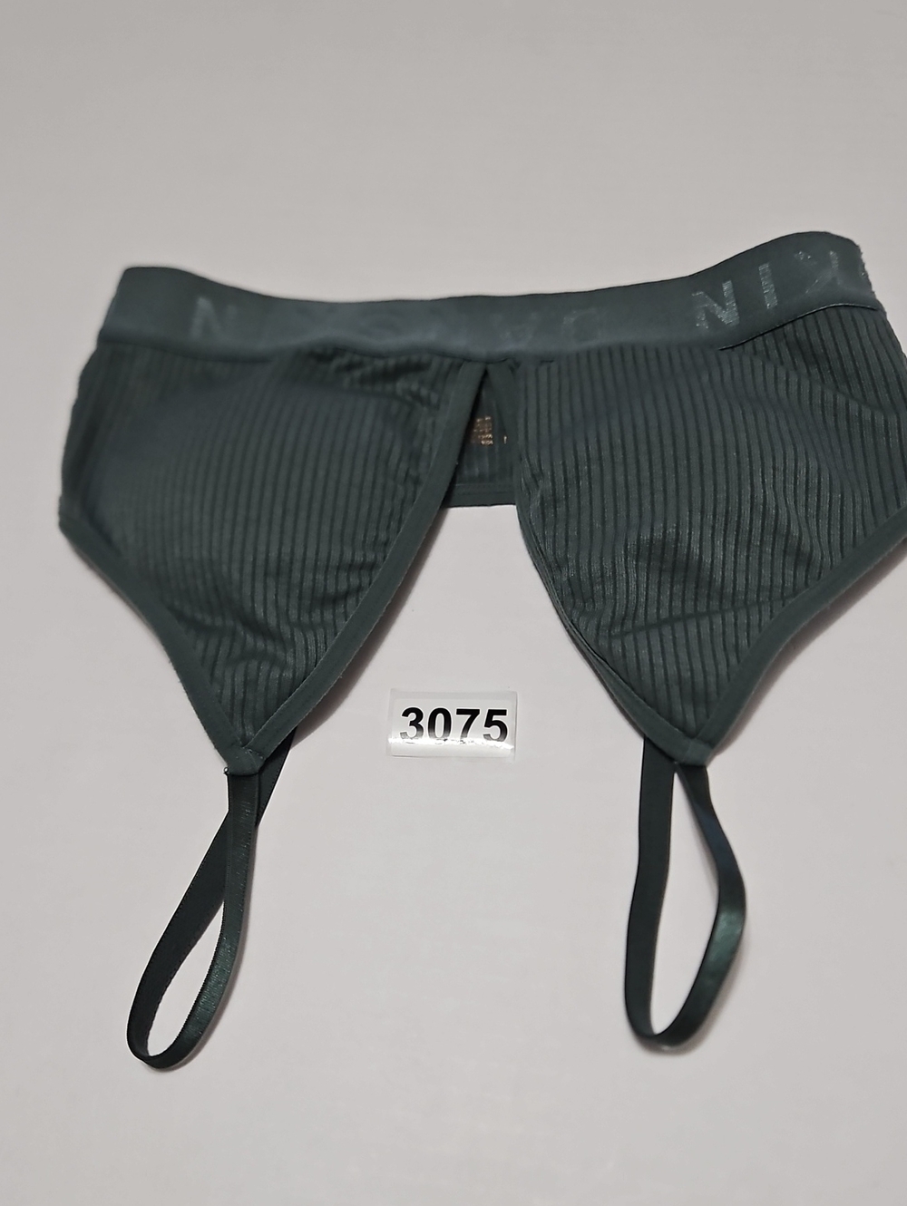Danskin Ribbed Triangle Bralette — Deep Teal - Picture 7 of 7